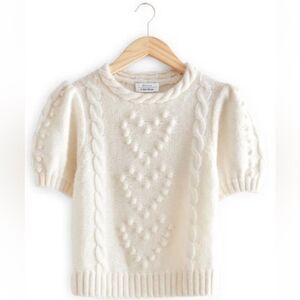 & Other Stories Wool Mohair Puff Sleeve Sweater